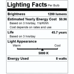 Litetronics LED Light Bulb (73950) -Light Bulbs Shop 73950 Lighting Facts Labelmd