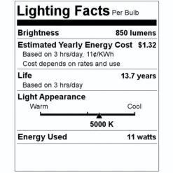 Sylvania LED Reflector Flood Retrofit (74603) -Light Bulbs Shop 74603 Lighting Facts Labelmd