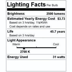 Sylvania LED Retrofit Ceiling Light (75123) 7 Sylvania LED Retrofit Ceiling Light (75123) -Light Bulbs Shop 75123 Lighting Facts Labelmd