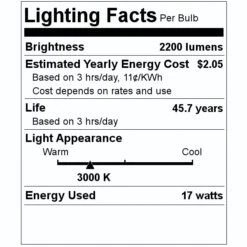 Sylvania LED Light Bulb (75181) 7 Sylvania LED Light Bulb (75181) -Light Bulbs Shop 75181 Lighting Facts Labelmd