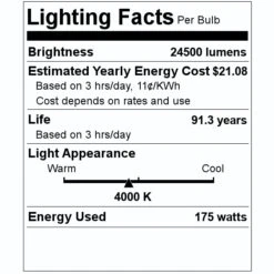 Litetronics LED High Bay With Sensor (76740) 7 Litetronics LED High Bay With Sensor (76740) -Light Bulbs Shop 76740 Lighting Facts Labelmd