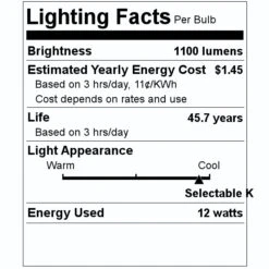 Bulbrite LED Downlight Retrofit (773301) 7 Bulbrite LED Downlight Retrofit (773301) -Light Bulbs Shop 773301 Lighting Facts Labelmd
