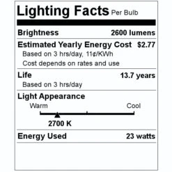 Sylvania LED Light Bulb (79714) 7 Sylvania LED Light Bulb (79714) -Light Bulbs Shop 79714 Lighting Facts Labelmd