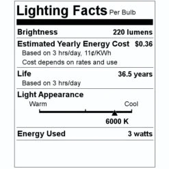 Sunlite LED Light Bulb (80332) 7 Sunlite LED Light Bulb (80332) -Light Bulbs Shop 80332 Lighting Facts Labelmd