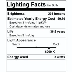 Sunlite LED Light Bulb (80347) 7 Sunlite LED Light Bulb (80347) -Light Bulbs Shop 80347 Lighting Facts Labelmd