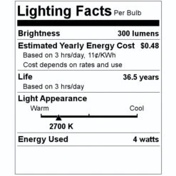 Halco LED Reflector Flood Retrofit (81060) -Light Bulbs Shop 81060 Lighting Facts Labelmd