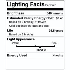 Halco LED Reflector Flood Retrofit (81063) -Light Bulbs Shop 81063 Lighting Facts Labelmd