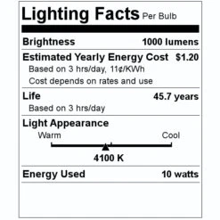 Halco LED Light Bulb (81142) 7 Halco LED Light Bulb (81142) -Light Bulbs Shop 81142 Lighting Facts Labelmd