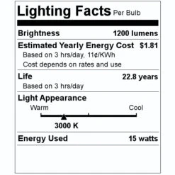 Sunlite LED Light Bulb (87935) 7 Sunlite LED Light Bulb (87935) -Light Bulbs Shop 87935 Lighting Facts Labelmd