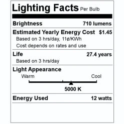 Sunlite LED Pendant Light (88147) -Light Bulbs Shop 88147 Lighting Facts Labelmd