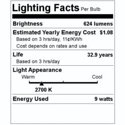 Maxlite LED Recessed Downlight (90593) -Light Bulbs Shop 90593 Lighting Facts Labelmd