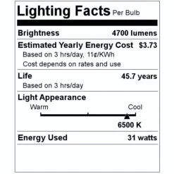 GE LED Light Bulb (92006) 7 GE LED Light Bulb (92006) -Light Bulbs Shop 92006 Lighting Facts Labelmd