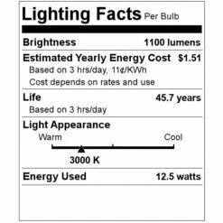 Halco LED Downlight (99746) 7 Halco LED Downlight (99746) -Light Bulbs Shop 99746 Lighting Facts Labelmd