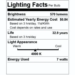 Halco LED Downlight (99946) -Light Bulbs Shop 99946 Lighting Facts Labelmd