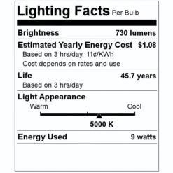 Halco LED Downlight (99969) 7 Halco LED Downlight (99969) -Light Bulbs Shop 99969 Lighting Facts Labelmd